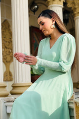 VETIVER DRESS In Mint Green Chiffon