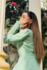 VETIVER DRESS In Mint Green Chiffon