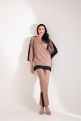 Elegant Suede Co-ord Set – 2 Piece Stylish Outfit