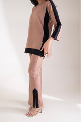 Elegant Suede Co-ord Set – 2 Piece Stylish Outfit