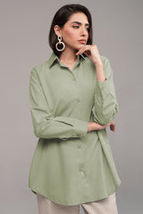 2 Pcs Cambric Co-ord Set – Mint | Premium Soft Cambric