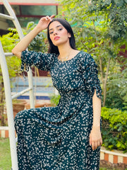 Tropical Gardenia Maxi Dress