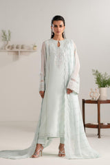 Parizah 3 Piece Chiffon Formal Pret Dress – Embroidered Elegance