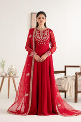 Naghma 3 Piece Chiffon Maxi Dress – Formal Pret with Embroidery