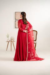 Naghma 3 Piece Chiffon Maxi Dress – Formal Pret with Embroidery