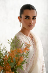 Mehr 3 Piece Chiffon Dress With Heavy Embalishment