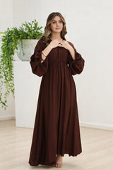 Sophia: Basic Solid Maxi Dress