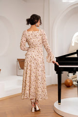 Chiffon Printed Long Dress For Women