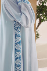 Ice Snowflake Embroidered Abaya