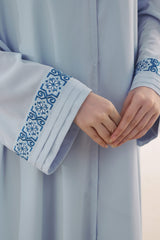 Ice Snowflake Embroidered Abaya