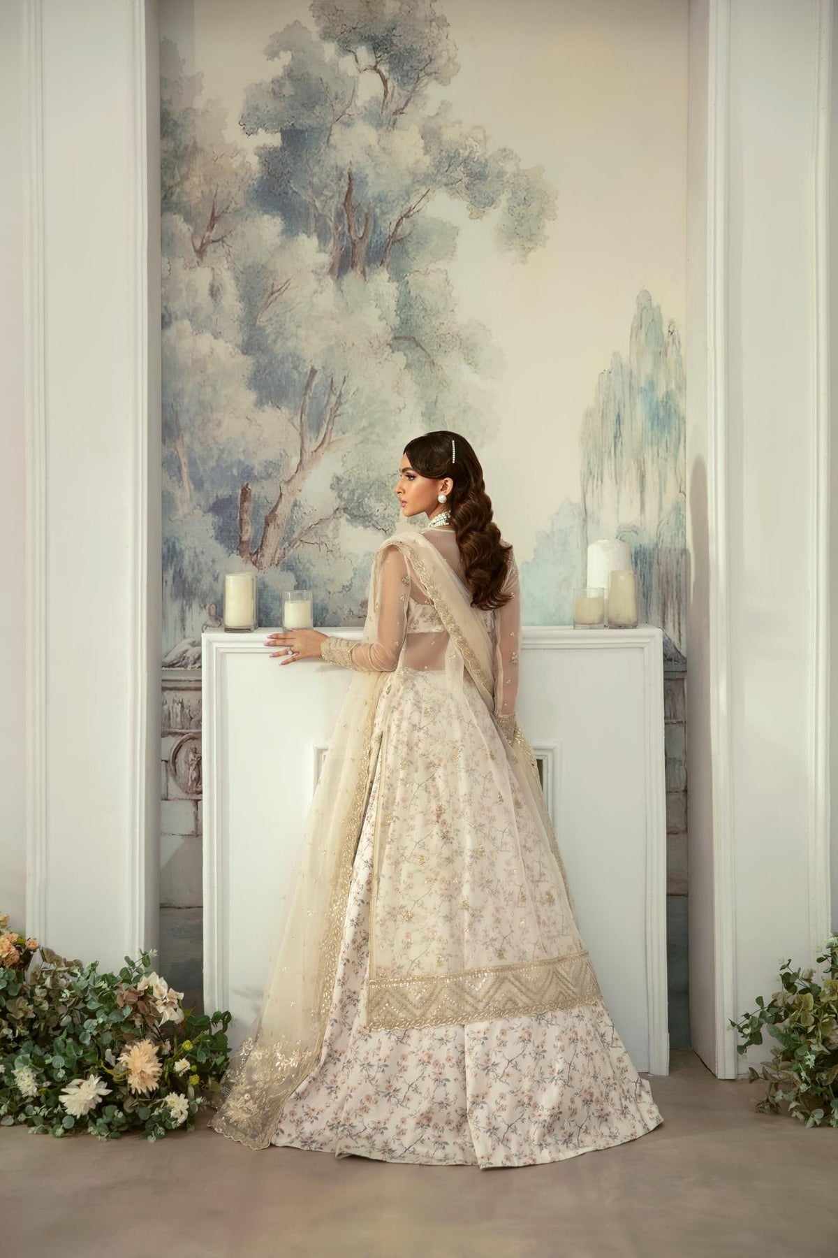 Elysian 3 Piece Formal Pret Dress – Heavy Embroidered Organza Fabric