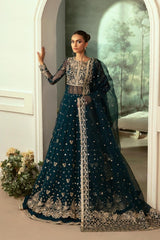 Beryl 3-Piece Organza Maxi Dress with Inner Slip & Dupatta