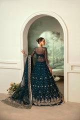 Beryl 3-Piece Organza Maxi Dress with Inner Slip & Dupatta