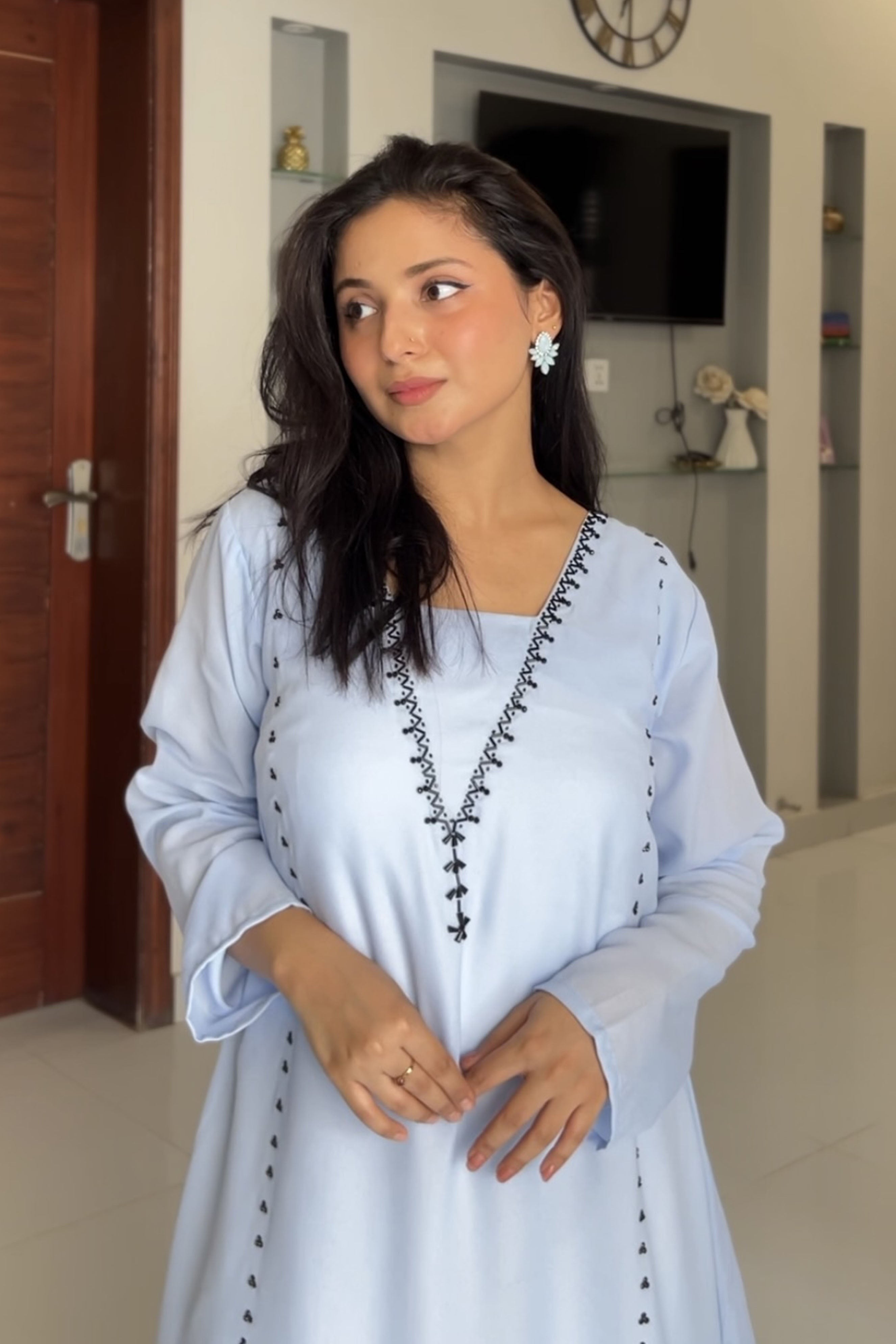 Trisha Hand Embroidered Maxi Dress
