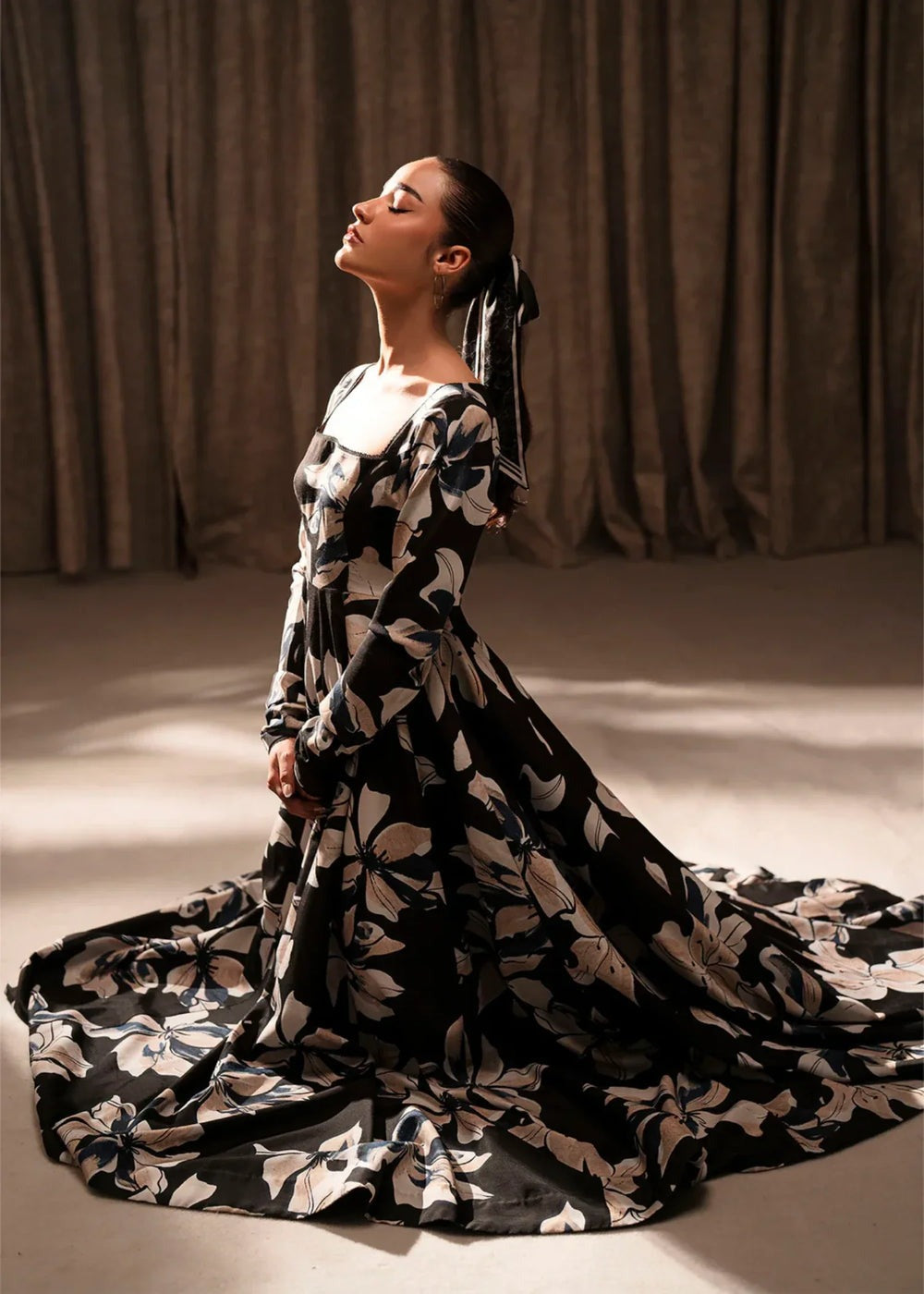 Fleuris Printed Maxi Dress