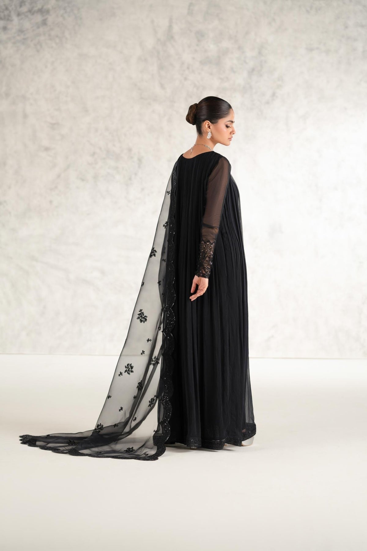 Mashal 3 Piece Embroidered Chiffon Maxi Dress – Formal Wear
