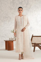 Mehr 3 Piece Chiffon  Dress With Heavy Embalishment