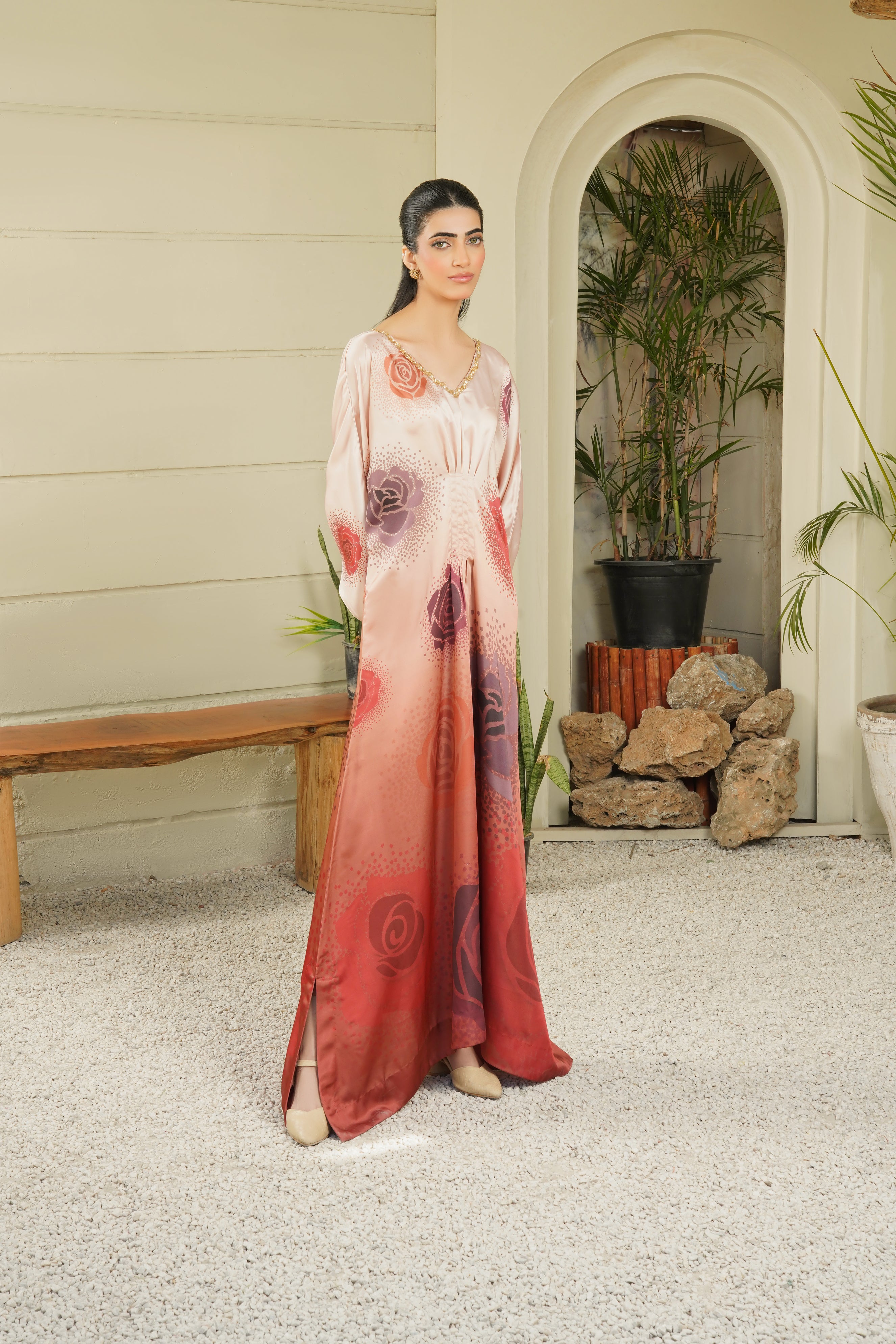 Seraphina Rose Kaftan Maxi