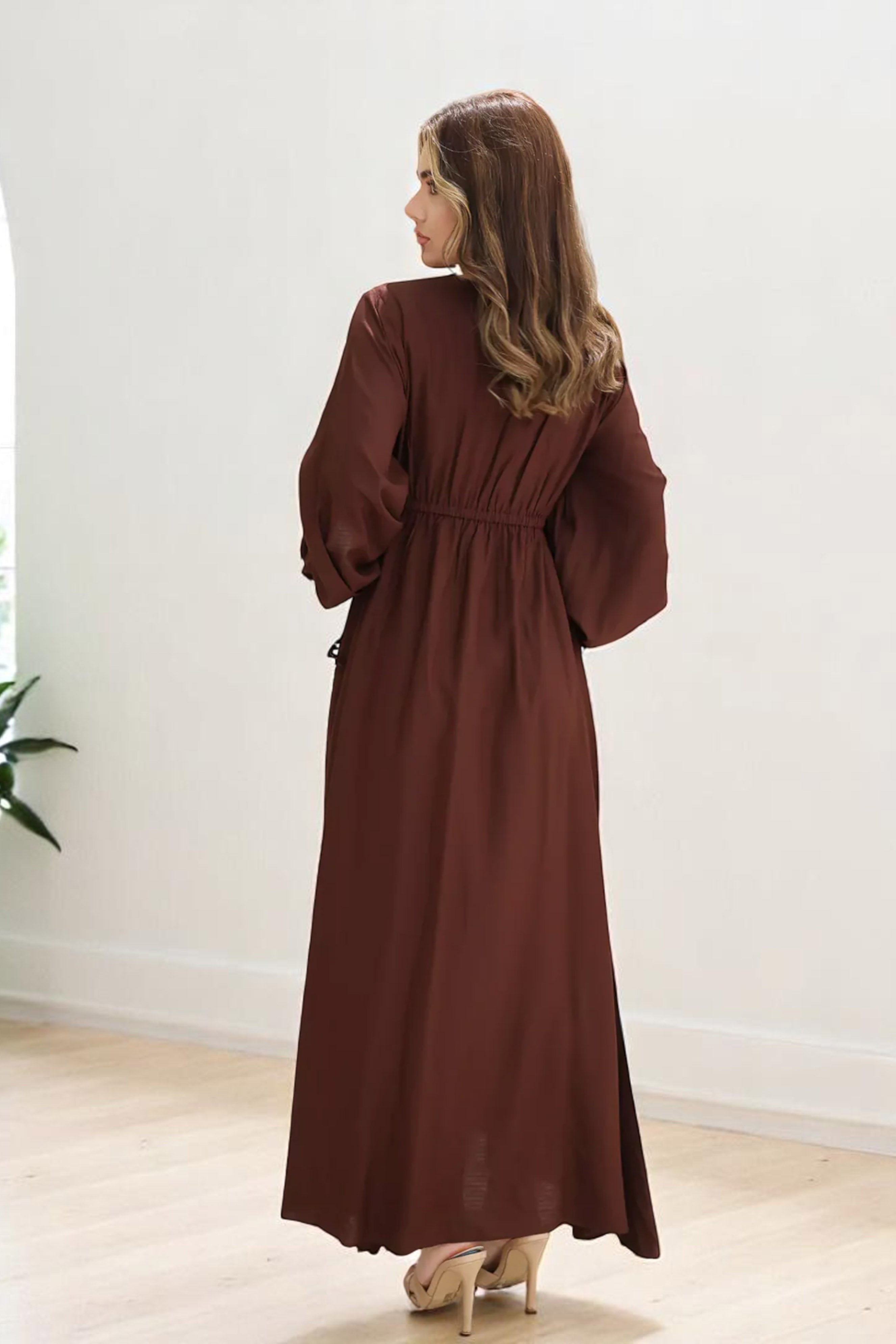 Sophia: Basic Solid  Maxi Dress