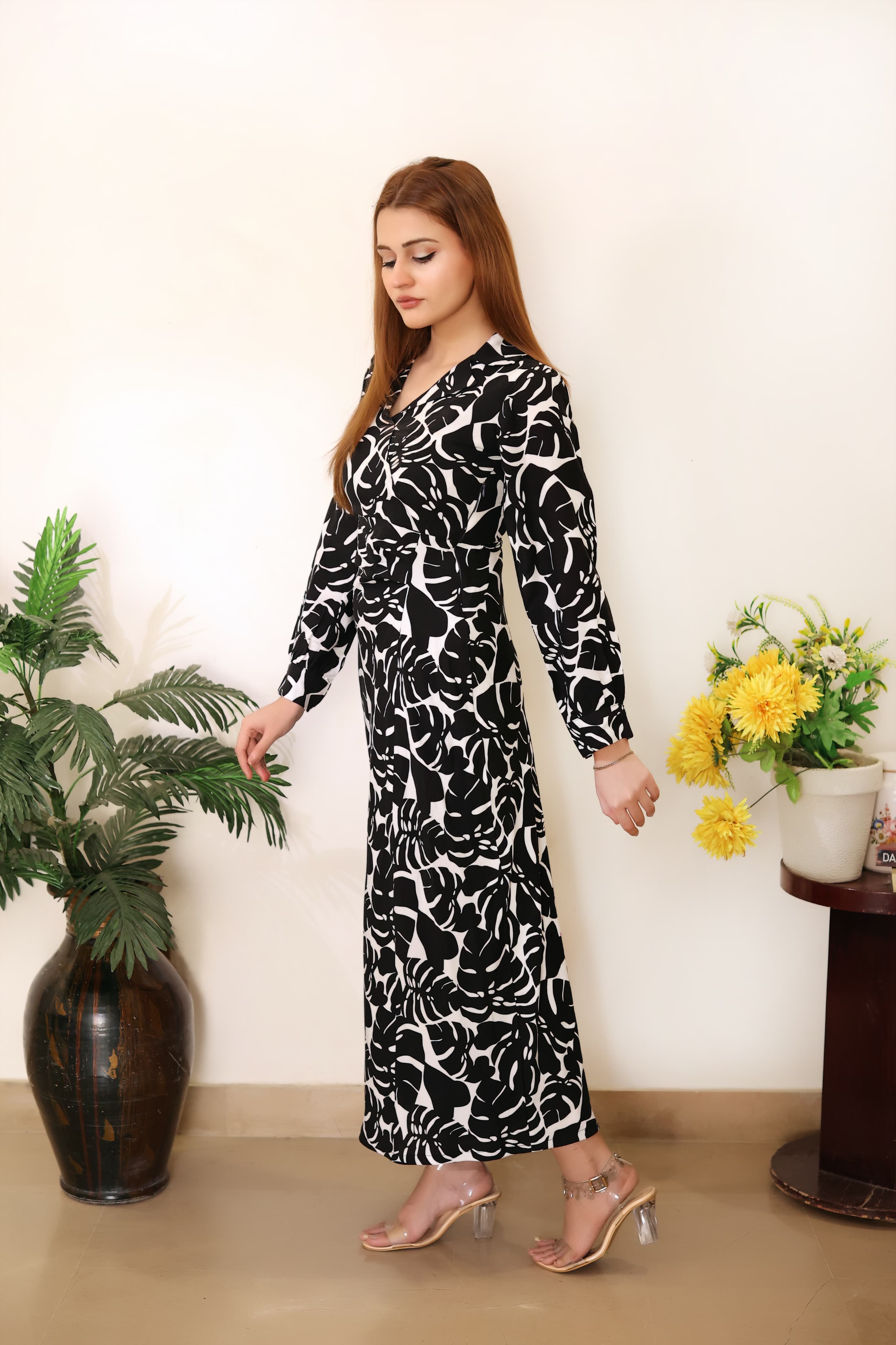 ZEBRAYY PRINTED LINEN MAXI