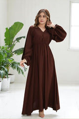 Sophia: Basic Solid  Maxi Dress