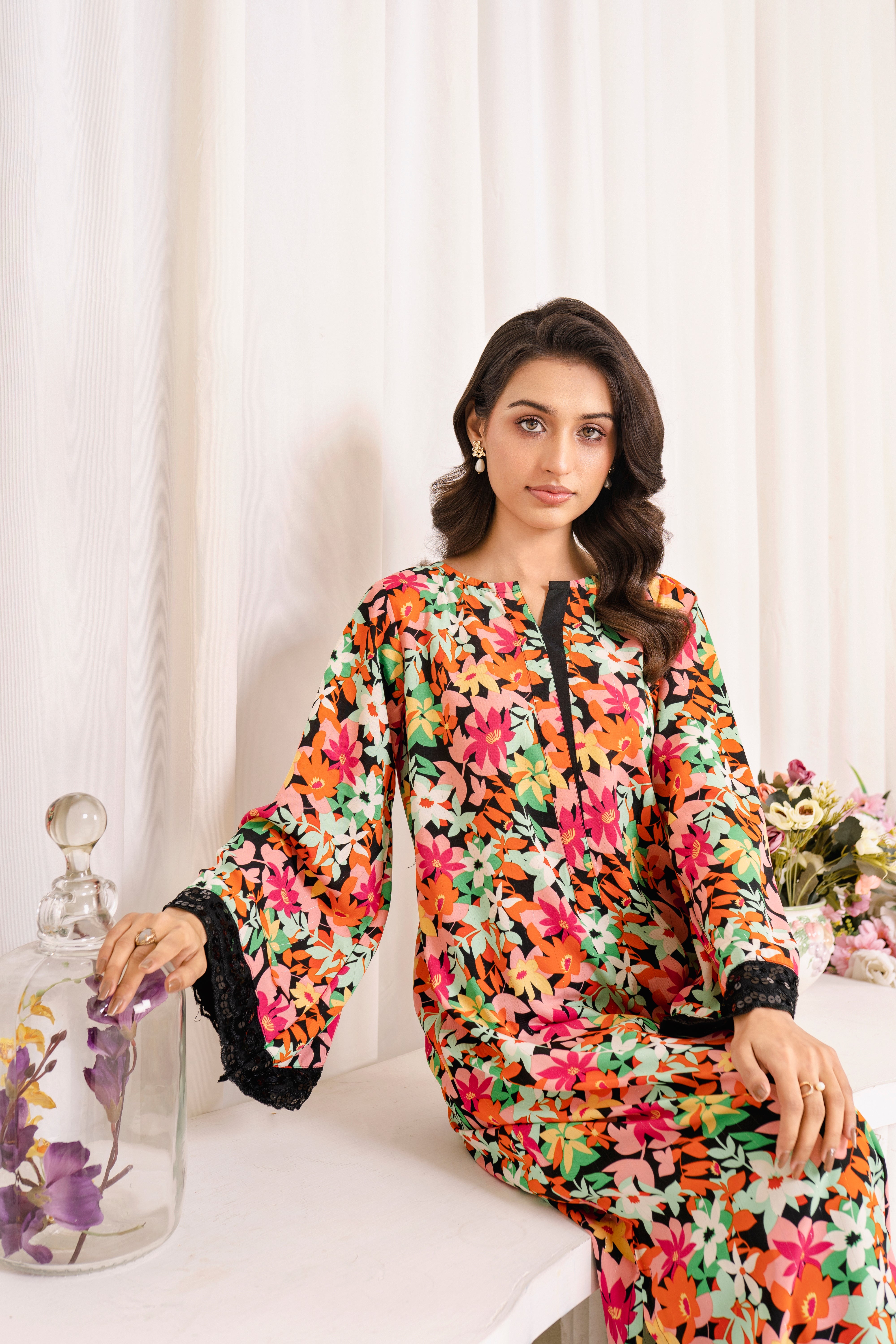 ALICE Georgette Print Maxi